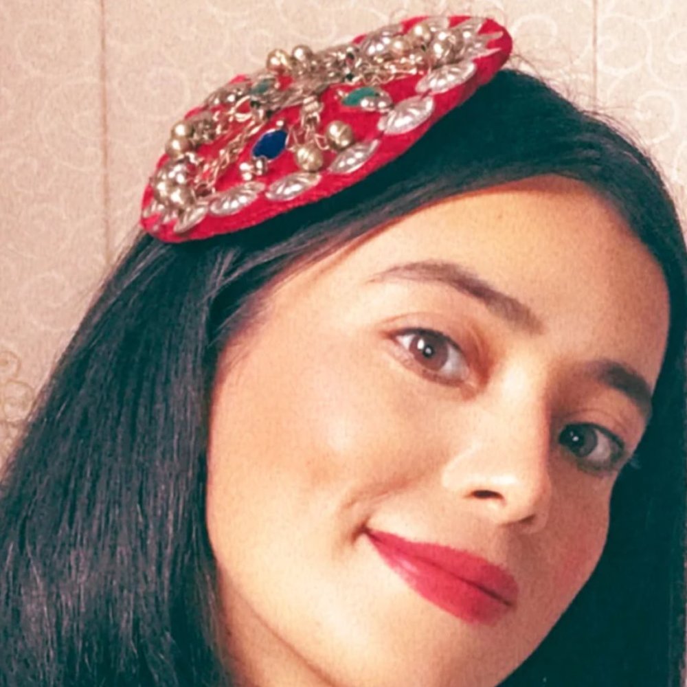 Red Ertugrul Inspired Hair Clip: Handmade Tribal Hair Pin - Picture 2 of 14